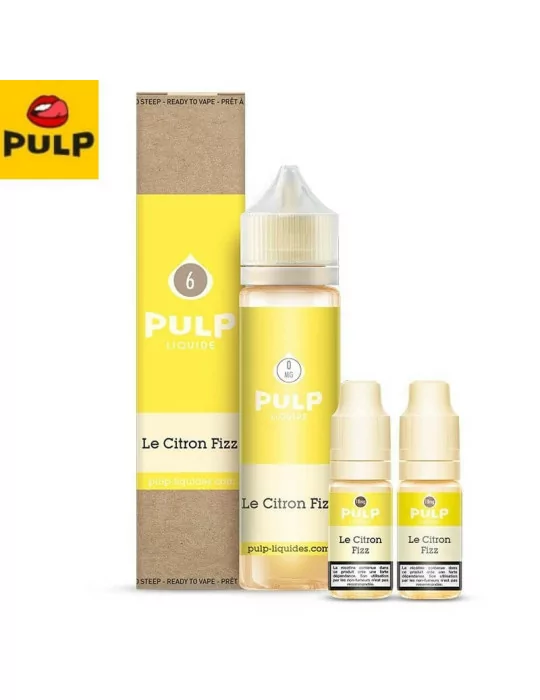 E-liquide citron fizz PULP en 60ml pour 6mg/ml