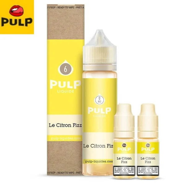E-liquide citron fizz PULP en 60ml pour 6mg/ml