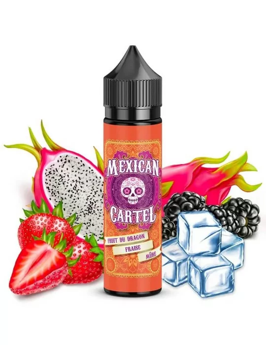 E-liquide MEXICAN CARTEL fruit du dragon fraise et mûre 50ml