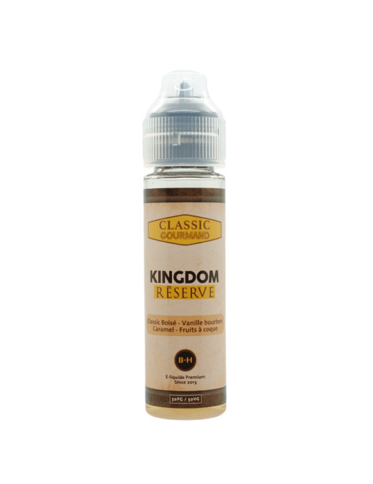 E-liquide tabac KINGDOM en grand flacon sans nicotine à booster