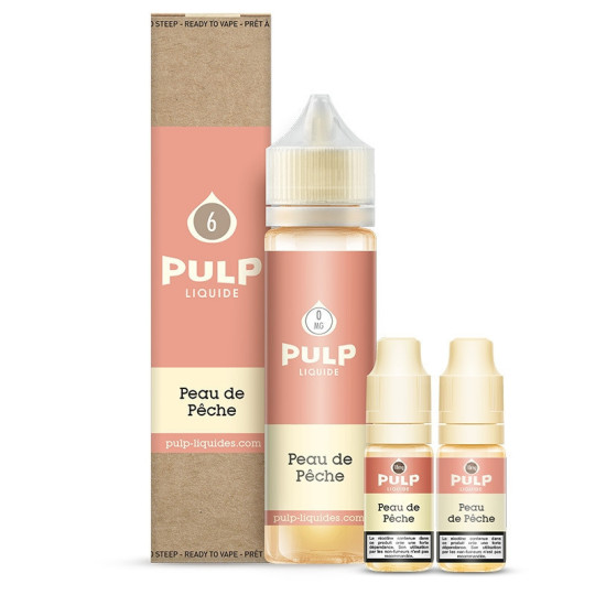E-liquide peau de pêche PULP 60ml 6MG