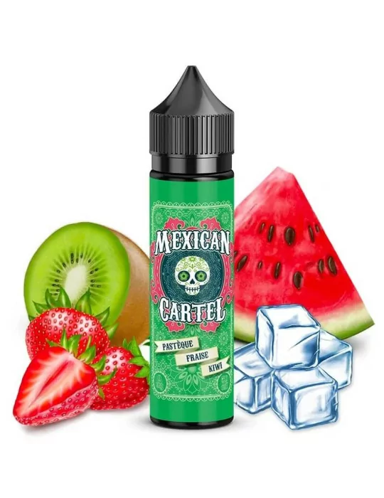 E-liquide Mexican Cartel avec pastèque fraise kiwi frais