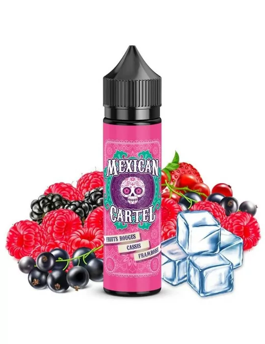 E-liquide MEXICAN CARTEL fruits rouges cassis framboise et fraîcheur 50ml