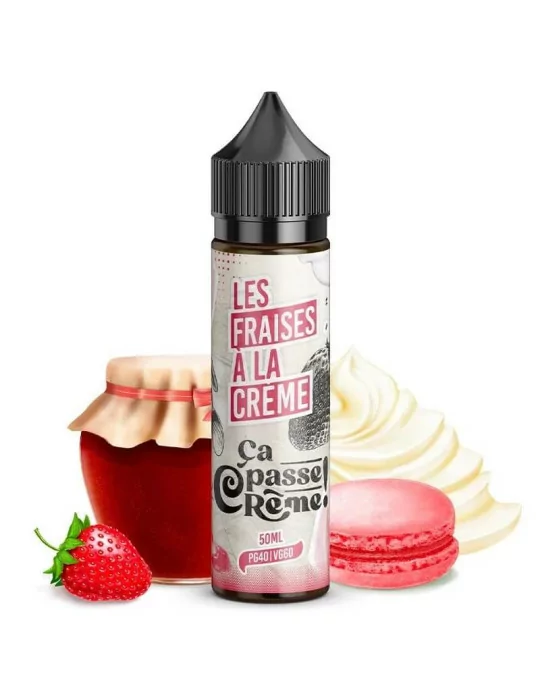 E-liquide les fraises à la crème pour e-cigarette