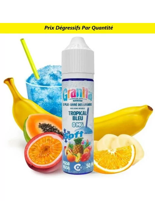 E-liquide tropical bleu 50 ml Granita soft