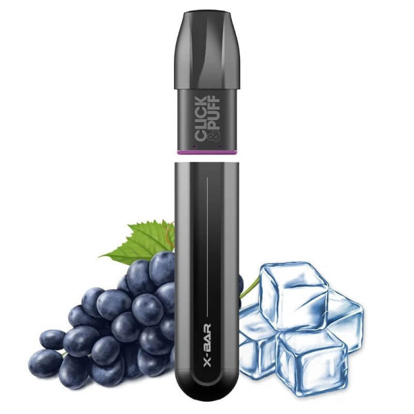 Puff x bar goût raisin glacé rechargeable