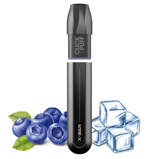 Click & Puff X-BAR Myrtille glacée rechargeable
