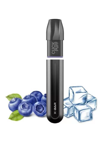 Click & Puff X-BAR Myrtille glacée - Puff rechargeable