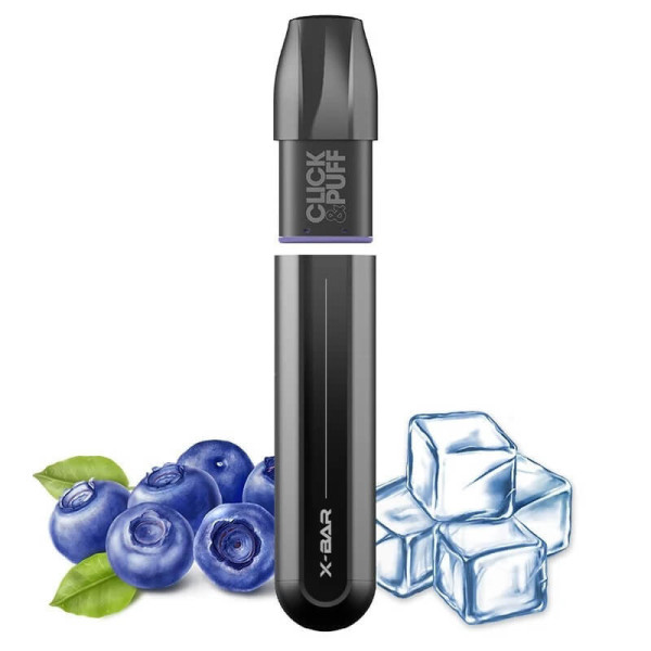 Click & Puff X-BAR Myrtille glacée rechargeable