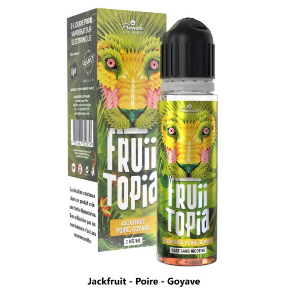 E-liquide fruité JACKFRUIT FRUIITOPIA 60 ml poire et goyave