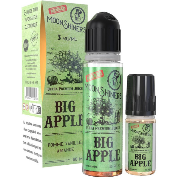 E-liquide Big Apple Moonshiners 60 ml 3 mg