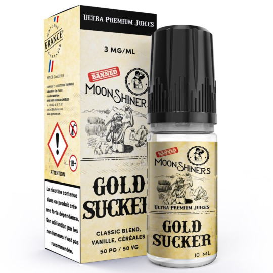 E-liquide Gold Sucker Moonshiners 3 mg 10 ml