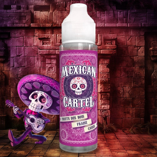 E-liquide MEXICAN CARTEL fruits des bois fraise cassis et fraîcheur 50 ml