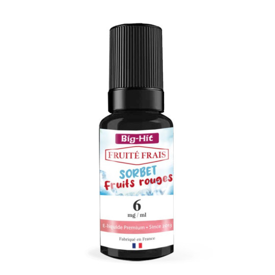 E-liquide sorbet fruit rouge 10 ml 6 mg Big-Hit