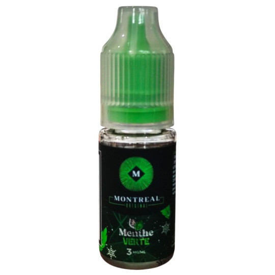 E-liquide menthe verte Montréal Original 10ml 3 mg