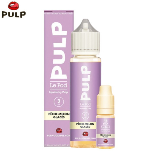 Eliquide Pêche melon glacé 60ml - LE POD By PULP