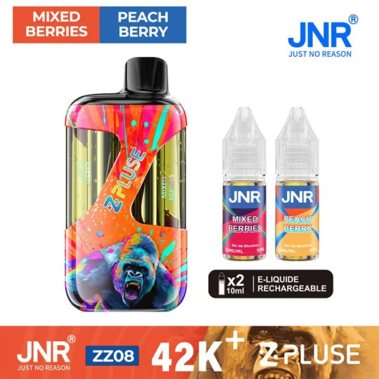 Puff JNR 42K ZPLUSE Mixed Berry et Peach Berry + 2 flacons 10ml