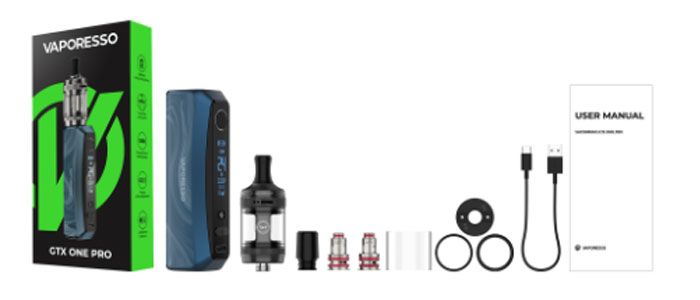 Contenu du kit gtx one pro vaporesso - big-hit