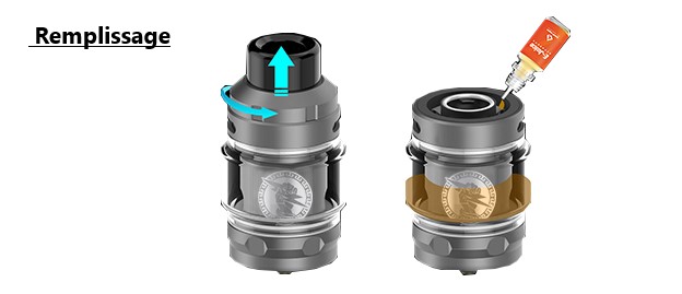 remplissage du zeus geekvape